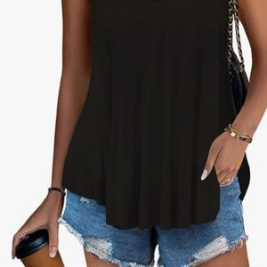 New Zeagoo Women’s Loose Casual Pleated Flowy Tank Top